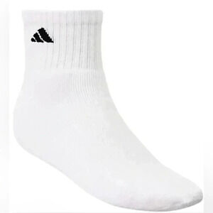 New Adidas white toddler slip proof athletic casual socks 4K-5K
